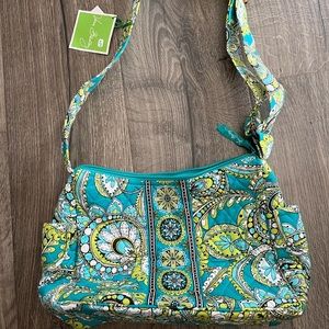 Green and blue Vera Bradley bag.